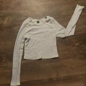 L Wild Fable Women's Blue and Grey Shirt